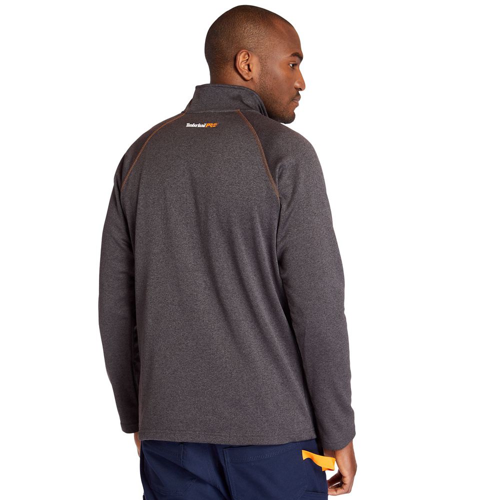 Timberland Mens Sweatshirts PRO® Understory Quarter-Zip Fleece - Dark Grey - India CL2594867